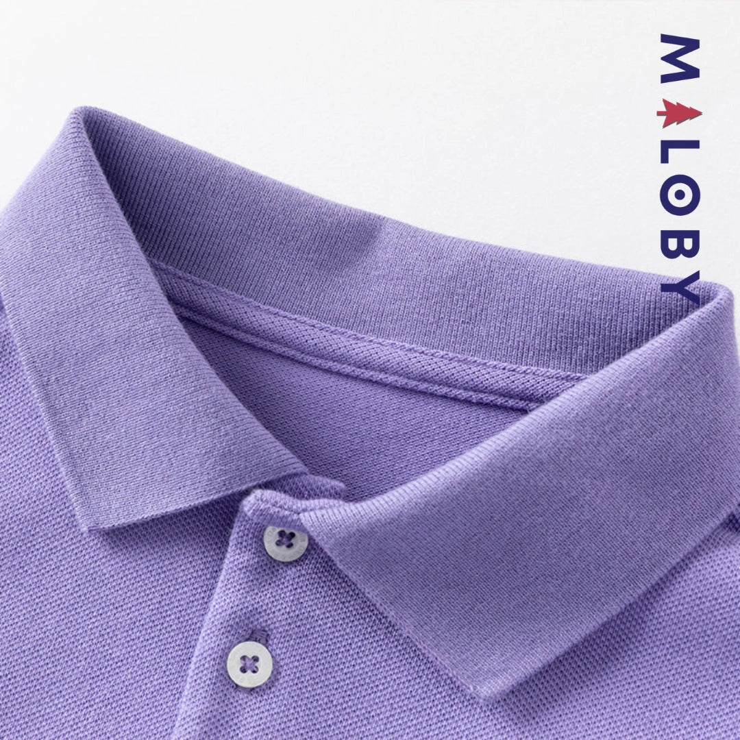 T-shirt polo d'Eté manches courtes enfant fille -Rose/Violet