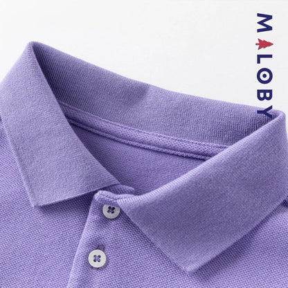 T-shirt polo d'Eté manches courtes enfant fille -Rose/Violet