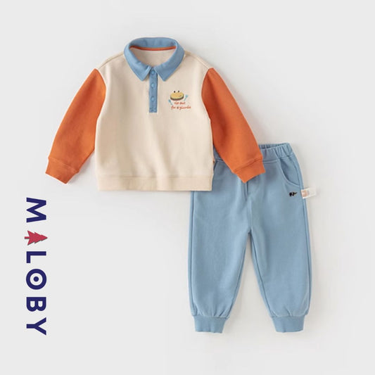 Ensemble sport sweat colorblock et jogging - Garçon -robes et ensembles pour filles, bébés et garcons - MALOBY