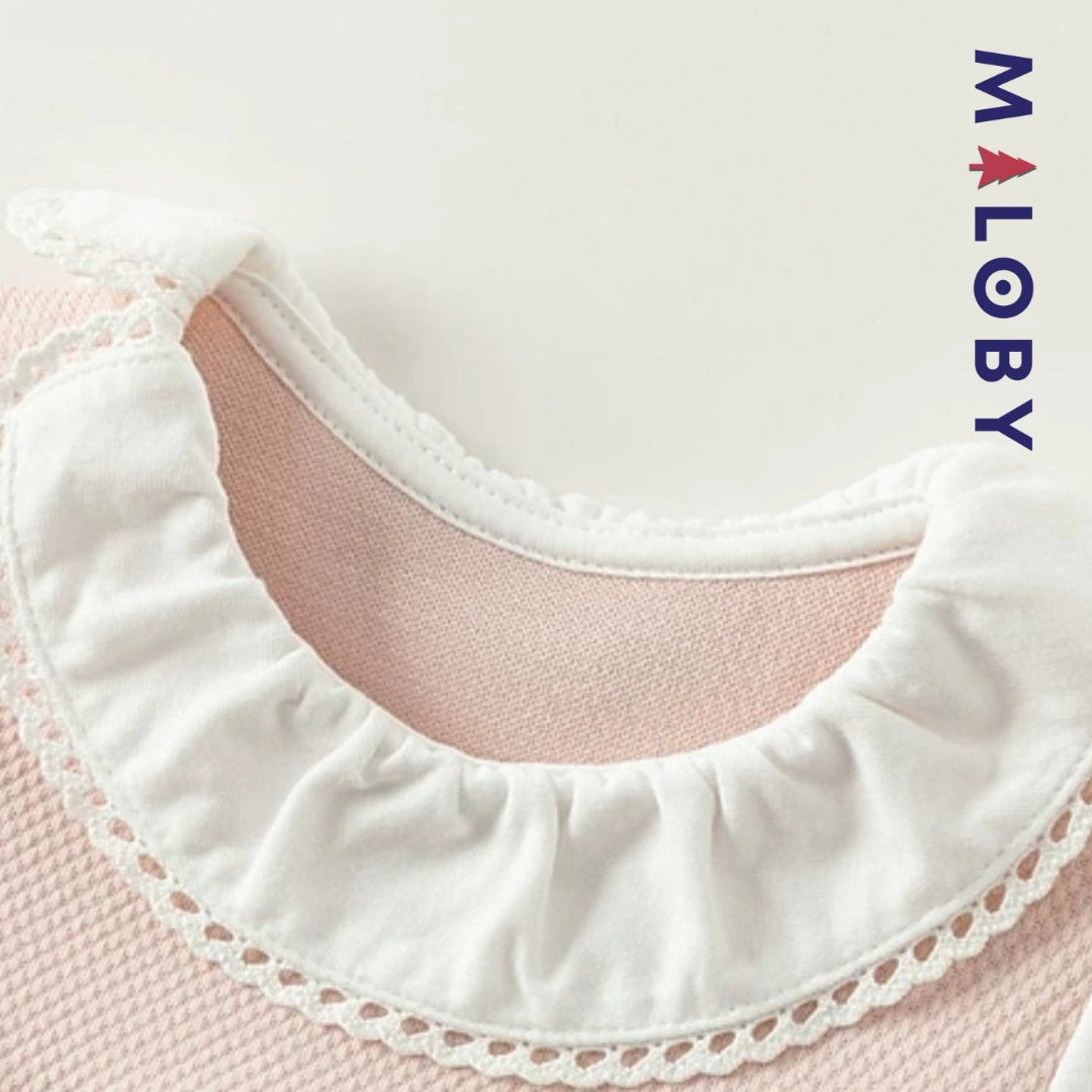 Combinaison longue effet 2 en 1 enfant fille -rose -robes et ensembles pour filles, bébés et garcons - MALOBY