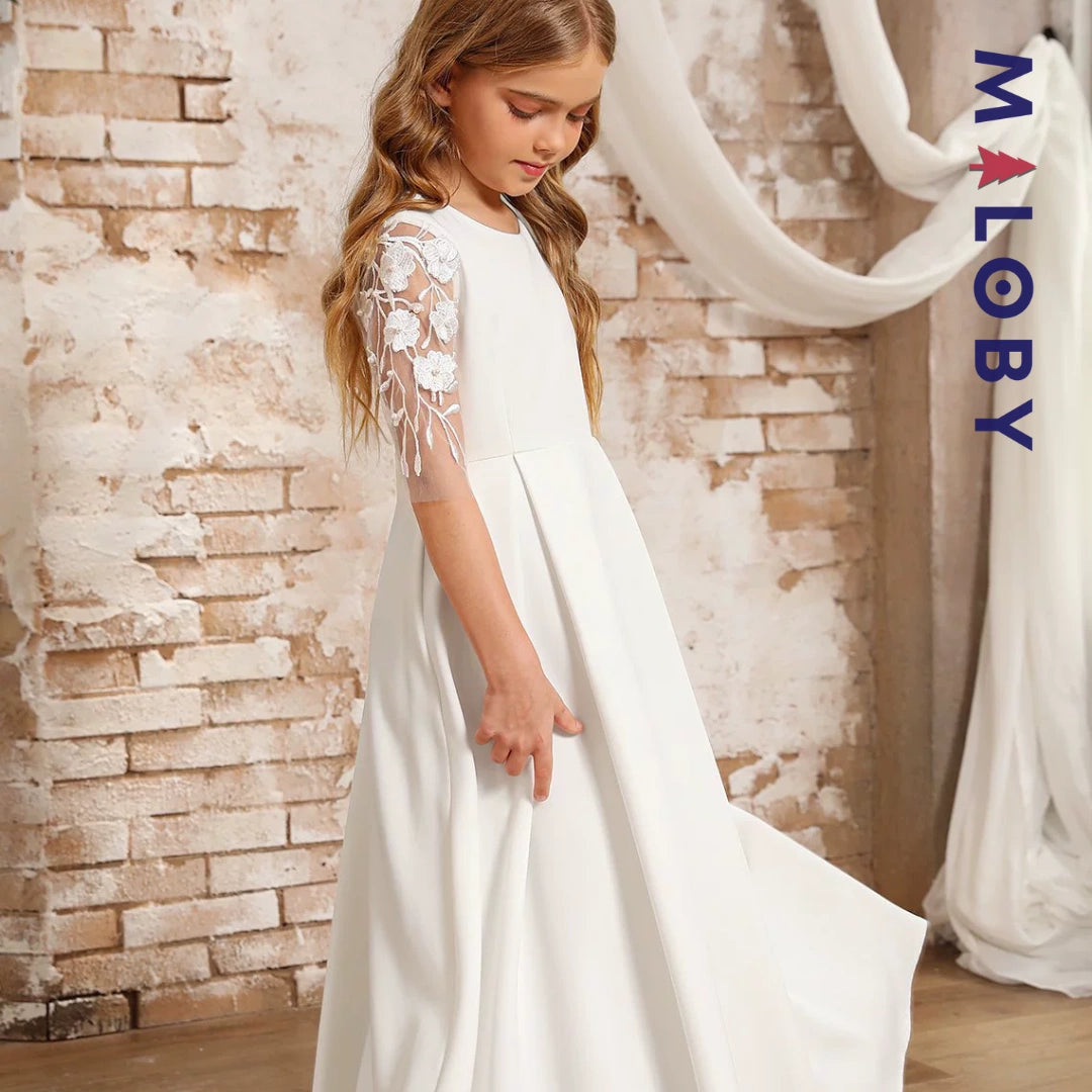 Robe princesse longue -Blanc