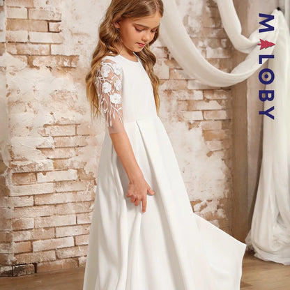 Robe princesse longue -Blanc