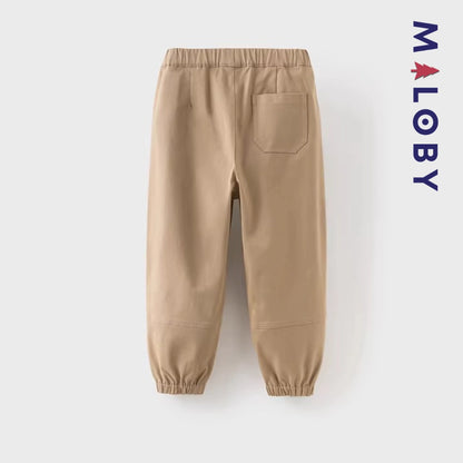 Pantalon jogging décontracté enfant garçon -Kaki -robes et ensembles pour filles, bébés et garcons - MALOBY