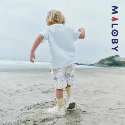 Ensemble Eté 2 Pièces t-shirt+short enfant garçon -Bleu ciel