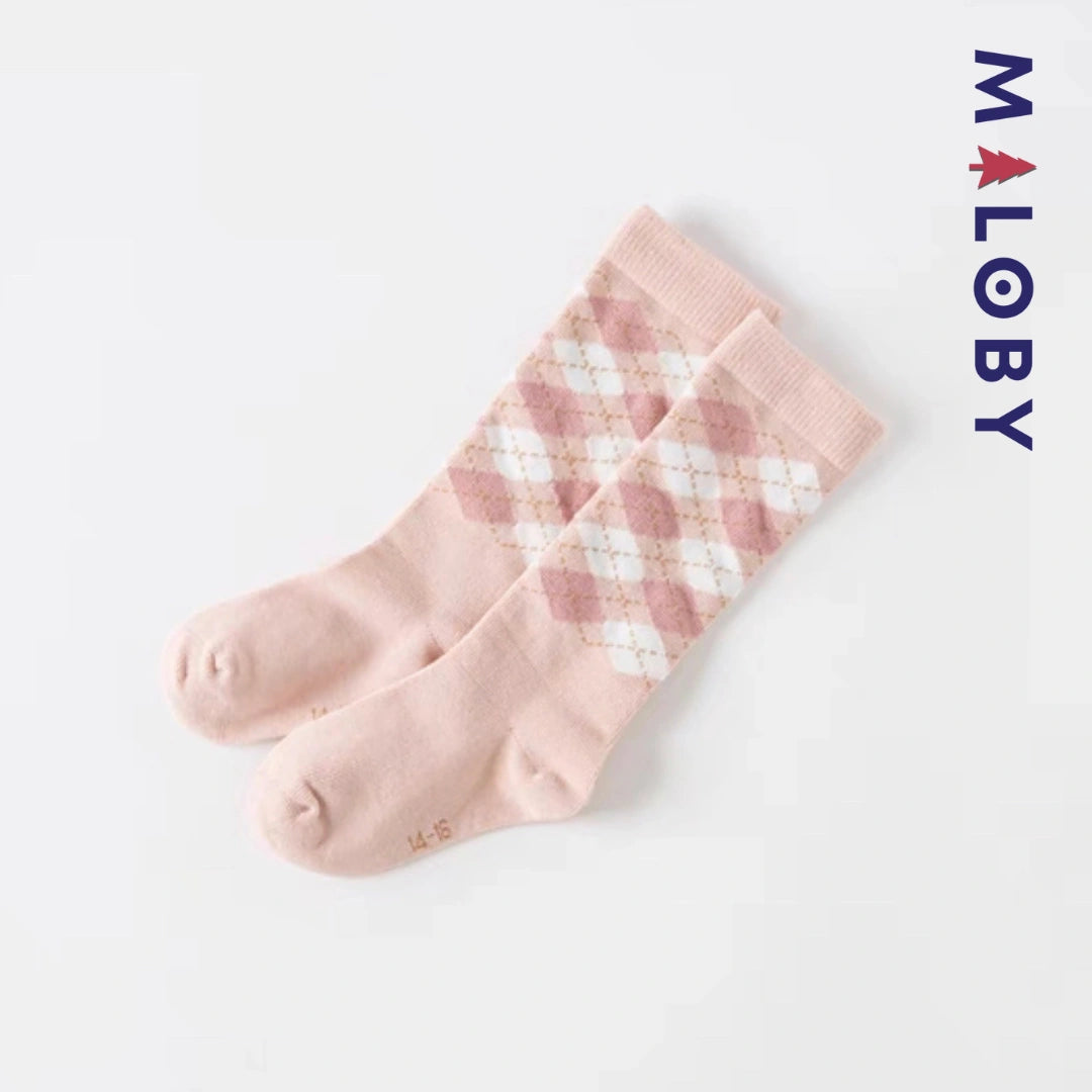 Paire de chaussettes en maille enfant fille -robes et ensembles pour filles, bébés et garcons - MALOBY