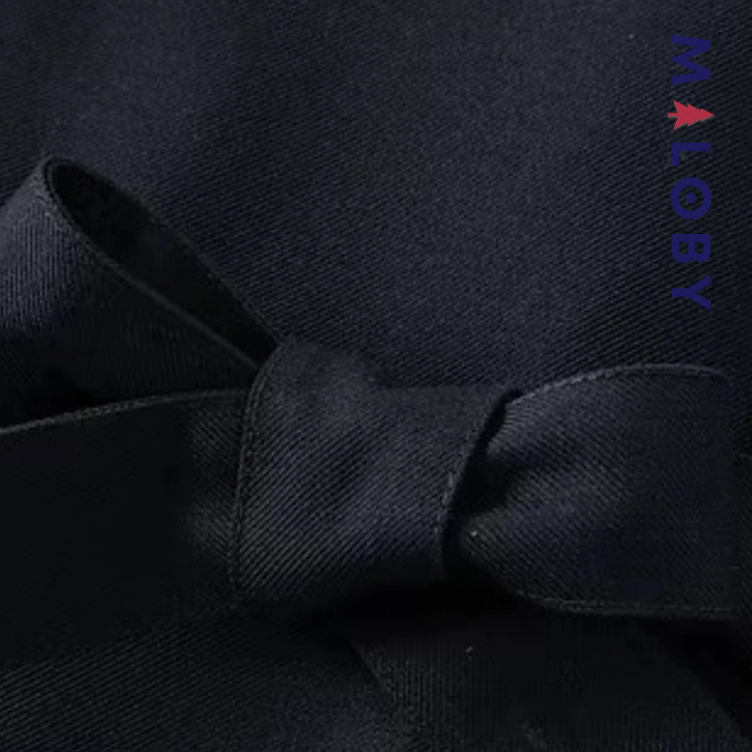 Robe ceinturée effet 2 en 1 enfant fille -Marine -robes et ensembles pour filles, bébés et garcons - MALOBY