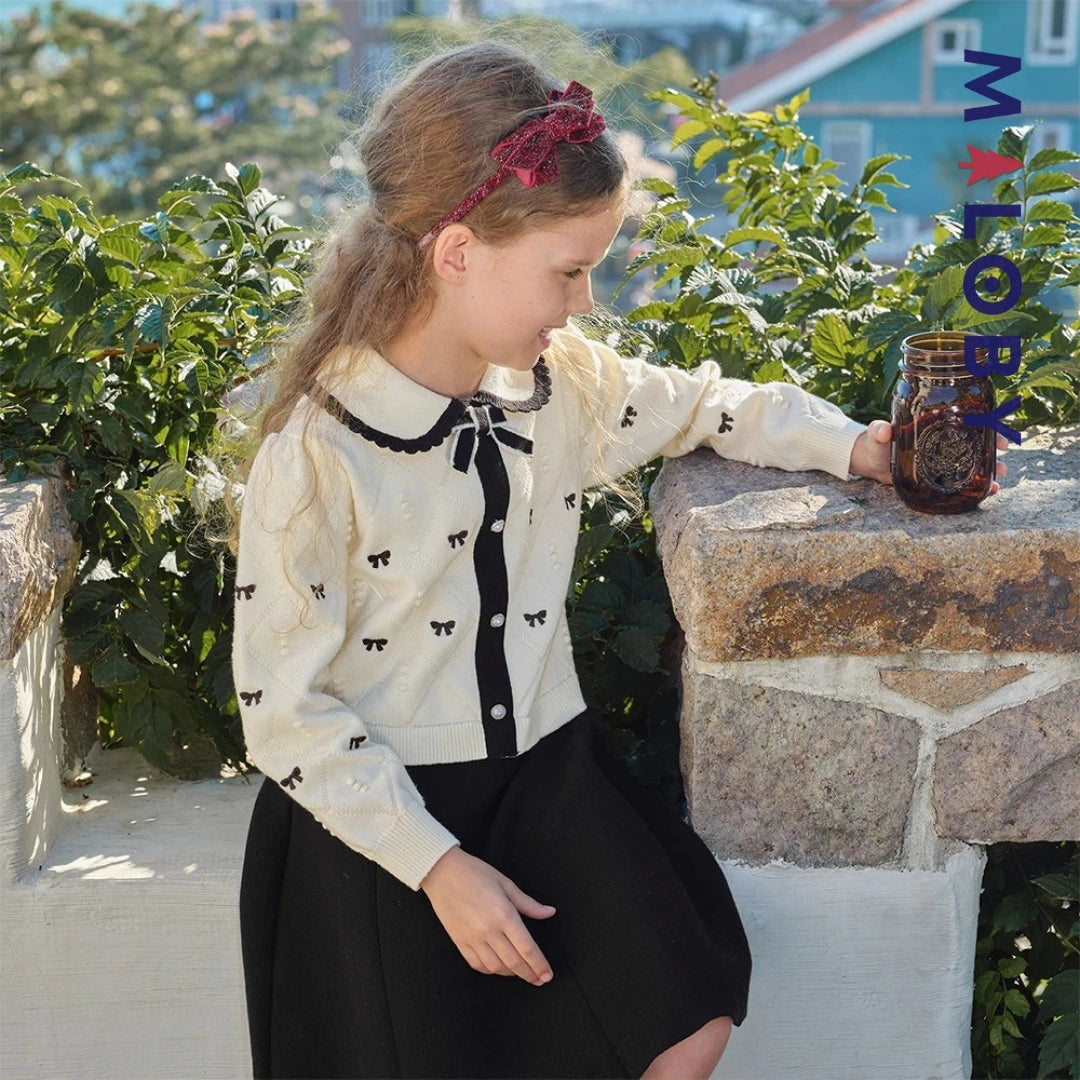 Robe cérémonie en maille enfant fille -Beige -robes et ensembles pour filles, bébés et garcons - MALOBY