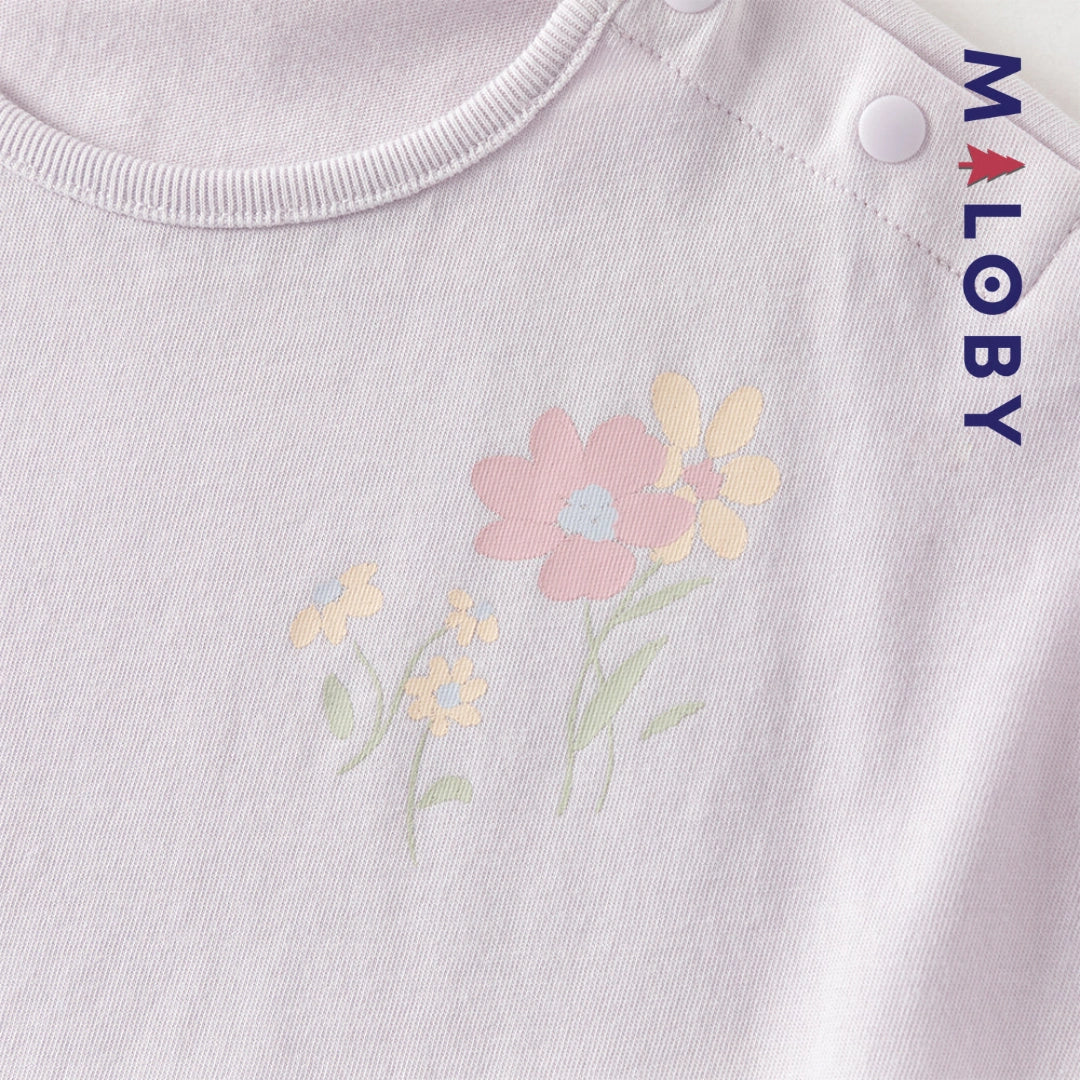 Ensemble 2 pièces T shirt+pantalon enfant fille- Violet