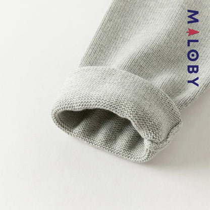 Pull en maille enfant garçon- Bleu/gris