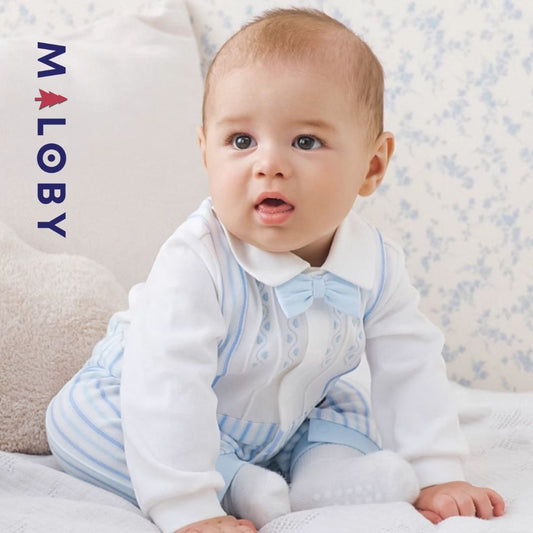 Combinaison habillée à noeud - Garçon -robes et ensembles pour filles, bébés et garcons - MALOBY