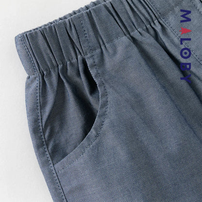 Ensemble 2 Pièces polo+ short en pur coton enfant garçon-Rouge rayé