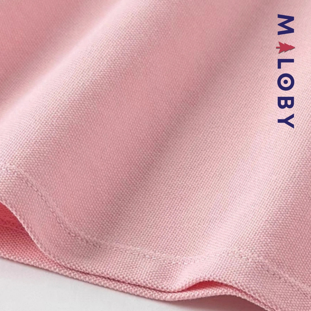 Ensemble été sweat+jupe short plissée enfant fille -Rose