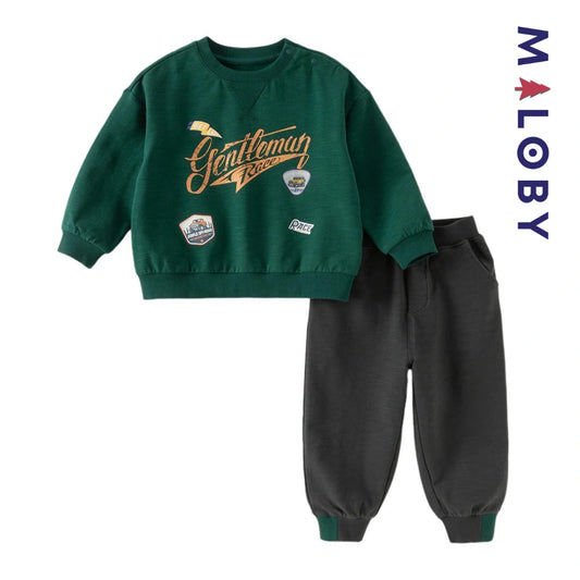 Ensemble sport sweat-shirt+ jogging enfant garçon -Vert -robes et ensembles pour filles, bébés et garcons - MALOBY