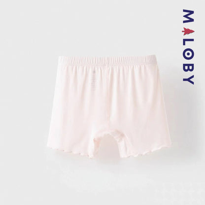 Leggings-short antibactériens enfant fille -Beige/Rose