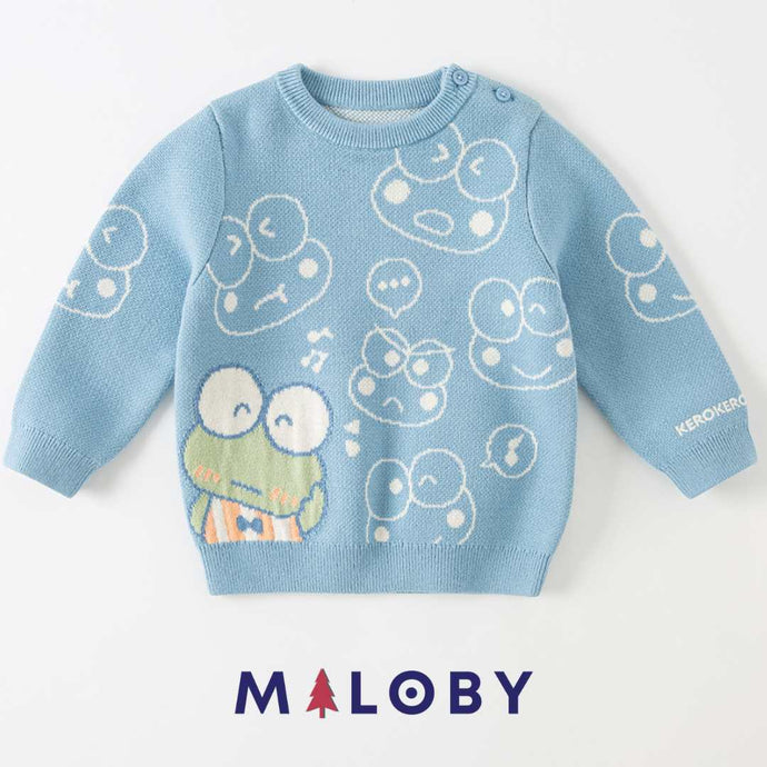 Pull en maille garçon- Bleu - vêtements pour enfants et Bebes - MALOBY