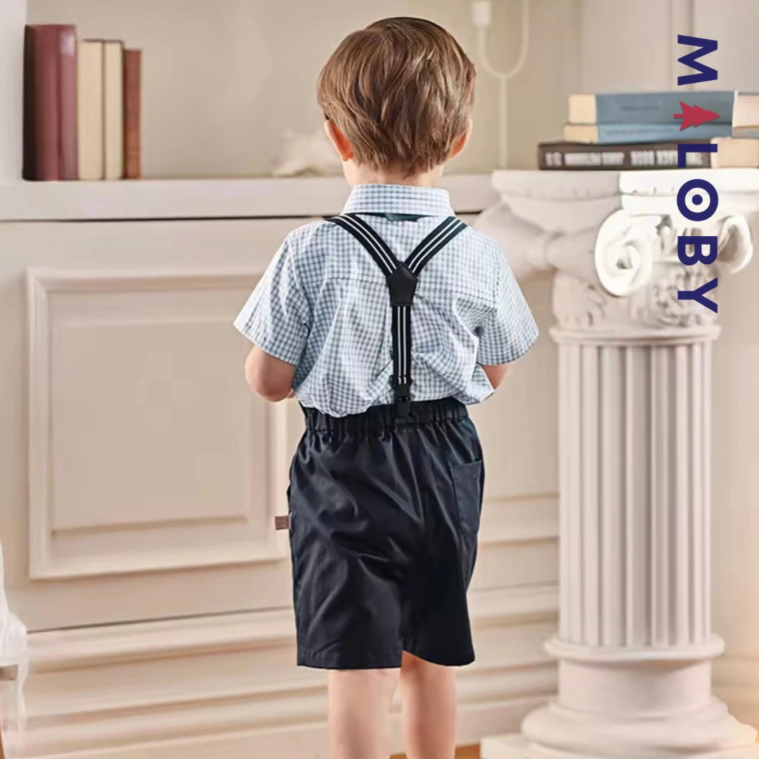 Ensemble cérémonie à 3 pièces enfant garçon- bleu