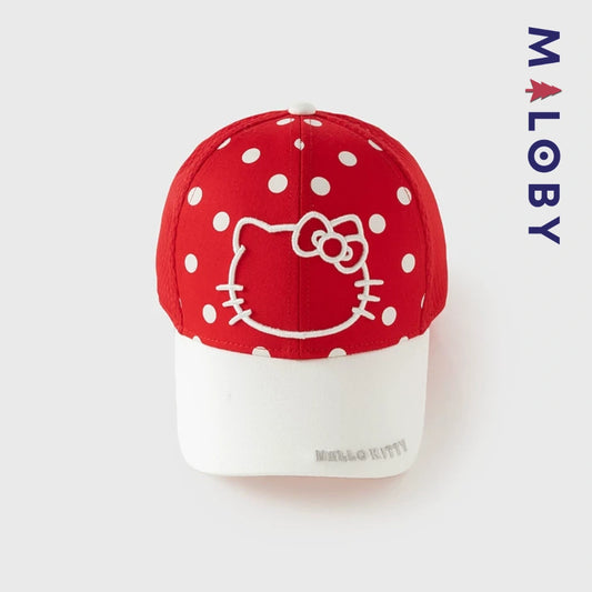 Casquette respirante motif hello Ketty enfant fille -Rouge