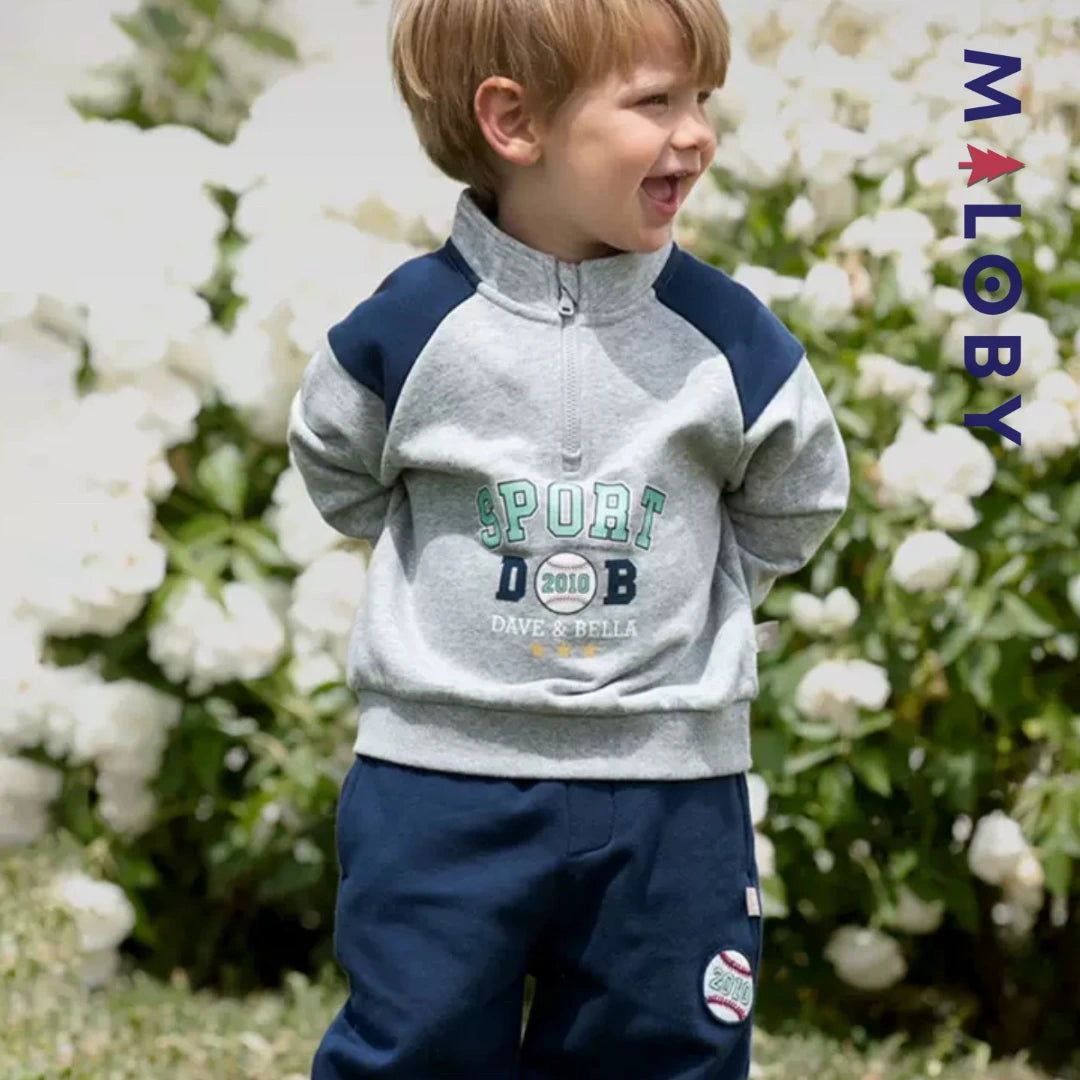 Ensemble sport 2 pièces enfant Garçon- bleu -robes et ensembles pour filles, bébés et garcons - MALOBY