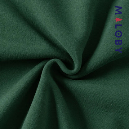 sweat à capuche doublé sherpa enfant garçon- vert