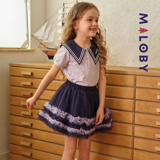 Ensemble Kuromi t-shirt+jupon enfant fille - violet -robes et ensembles pour filles, bébés et garcons - MALOBY