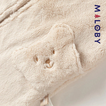 Grenouillère antibactérienne bébé garçon- Beige