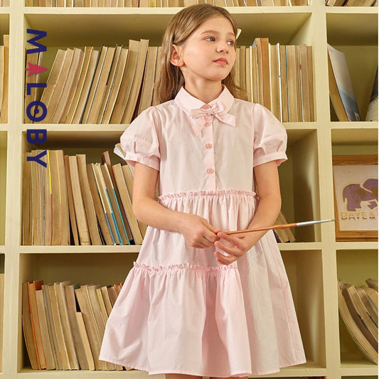 Robe chemise enfant fille - Rose -robes et ensembles pour filles, bébés et garcons - MALOBY