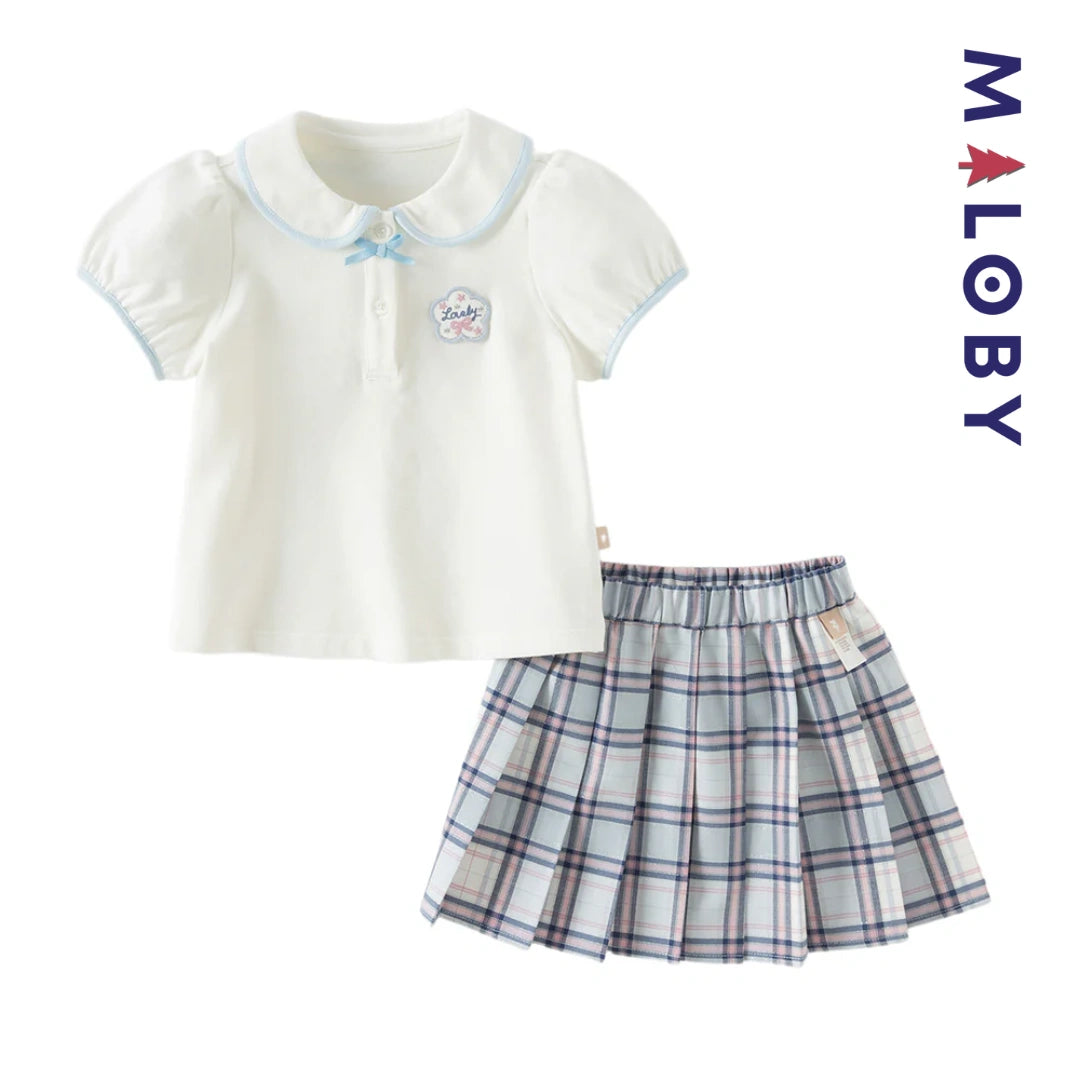Ensemble  d'été Jupon+chemise enfant fille -Rose