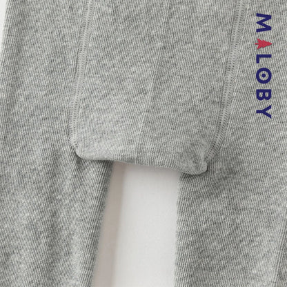 Collant épais motif fantaisie enfant fille- gris