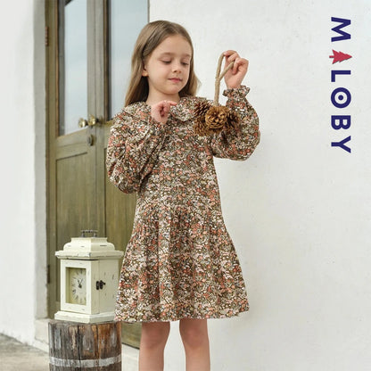 Robe en motifs fleuris enfant fille - floral -robes et ensembles pour filles, bébés et garcons - MALOBY