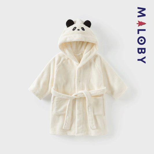 Peignoir de bain à capuche enfant Garçon - Beige -robes et ensembles pour filles, bébés et garcons - MALOBY