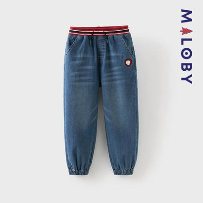 Pantalon en jean enfant garçon -Bleu -robes et ensembles pour filles, bébés et garcons - MALOBY
