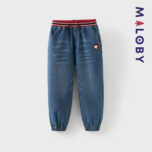Pantalon en jean enfant garçon -Bleu -robes et ensembles pour filles, bébés et garcons - MALOBY
