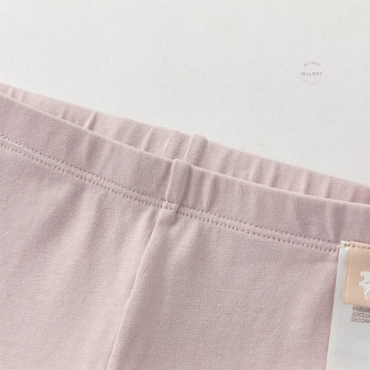 Ensemble fleuri blouse et legging effet 2 en 1 enfant fille rose - MALOBY