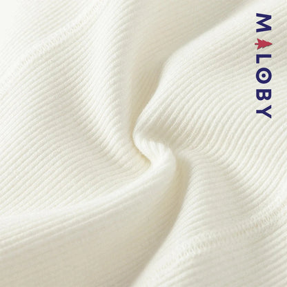 Collant épais à nœuds enfant fille- beige/noir