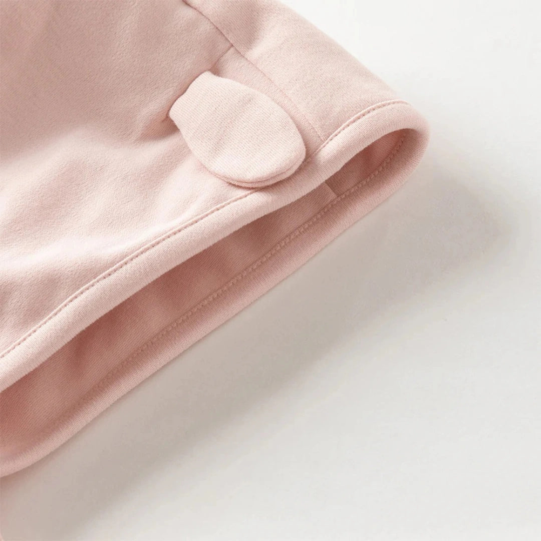 Ensemble 2 pièces combinaison+bonnet bébé fille-Rose