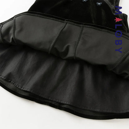 Ensemble cérémonie Robe +chemise enfant fille -Noir -robes et ensembles pour filles, bébés et garcons - MALOBY