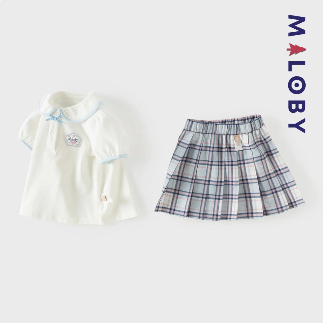 Ensemble  d'été Jupon+chemise enfant fille -Rose