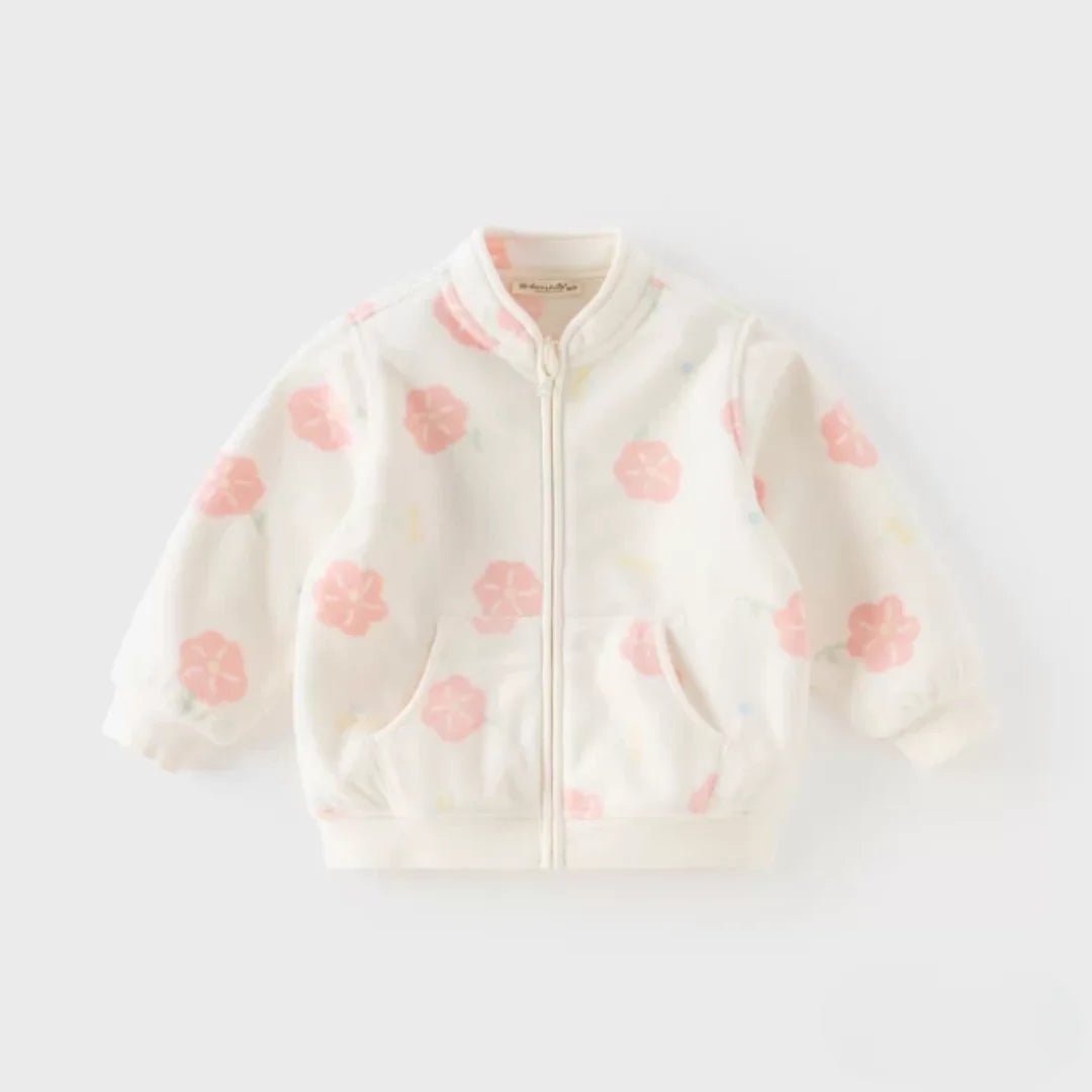 Sweat Polaire à Fermeture Éclair enfant fille -3 Motifs