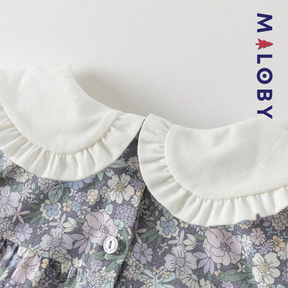 Ensemble 2 pièces blouse + Legging enfant fille- floral
