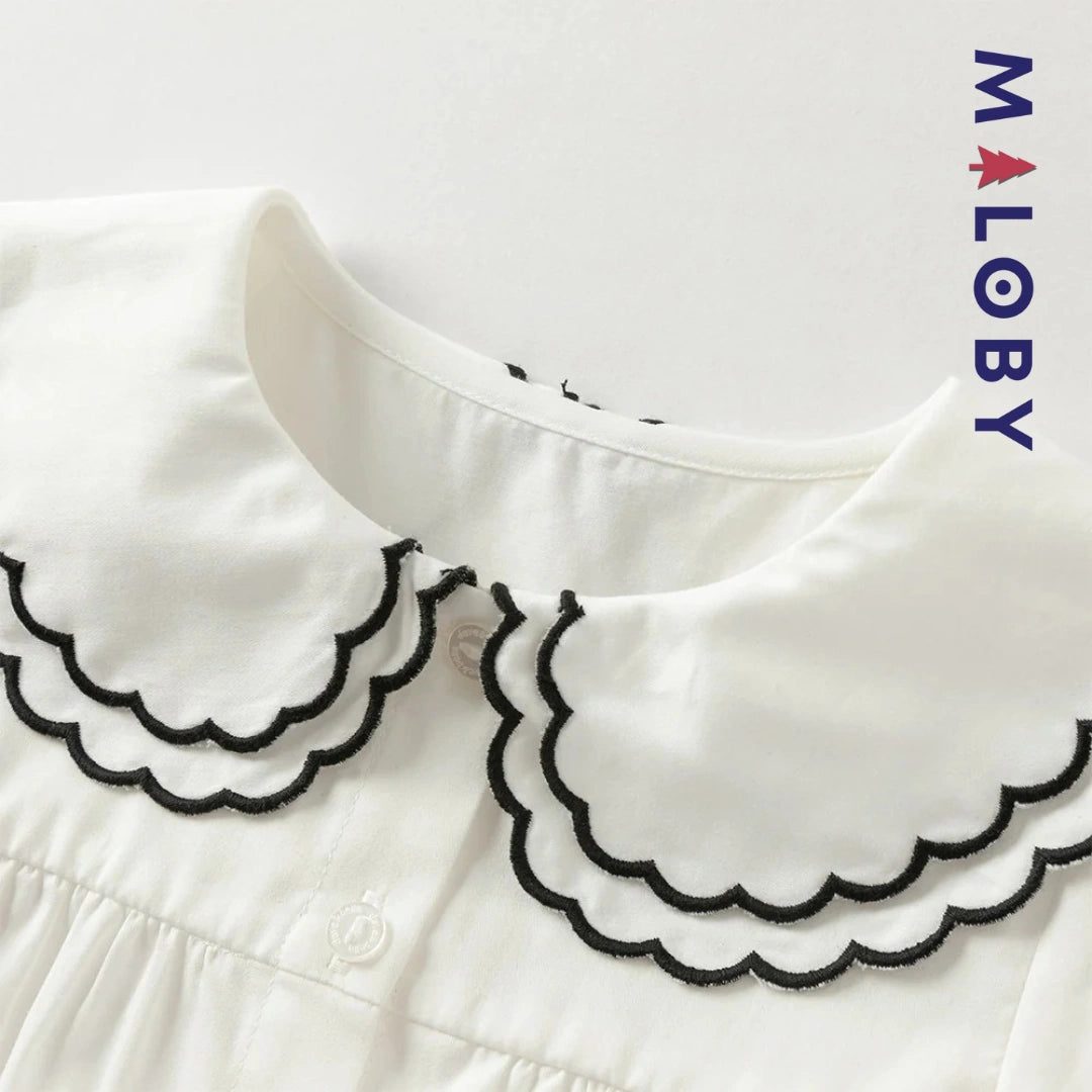 Ensemble cérémonie Robe +chemise enfant fille -Noir -robes et ensembles pour filles, bébés et garcons - MALOBY