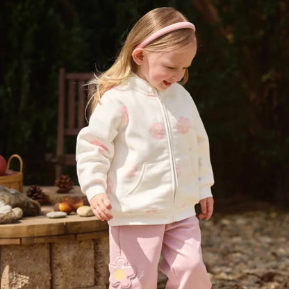 Sweat Polaire à Fermeture Éclair enfant fille -3 Motifs