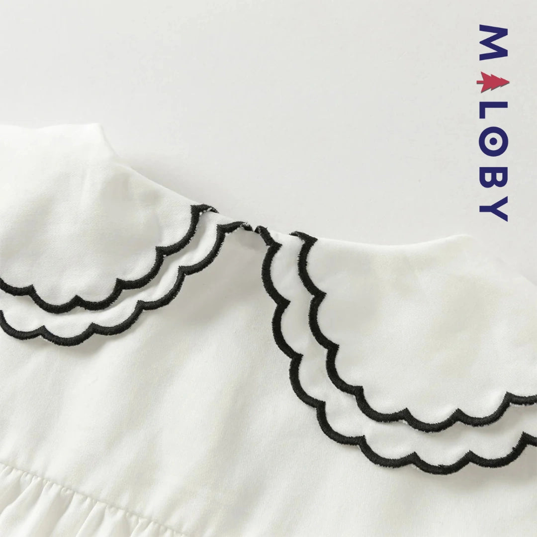 Ensemble cérémonie Robe +chemise enfant fille -Noir -robes et ensembles pour filles, bébés et garcons - MALOBY