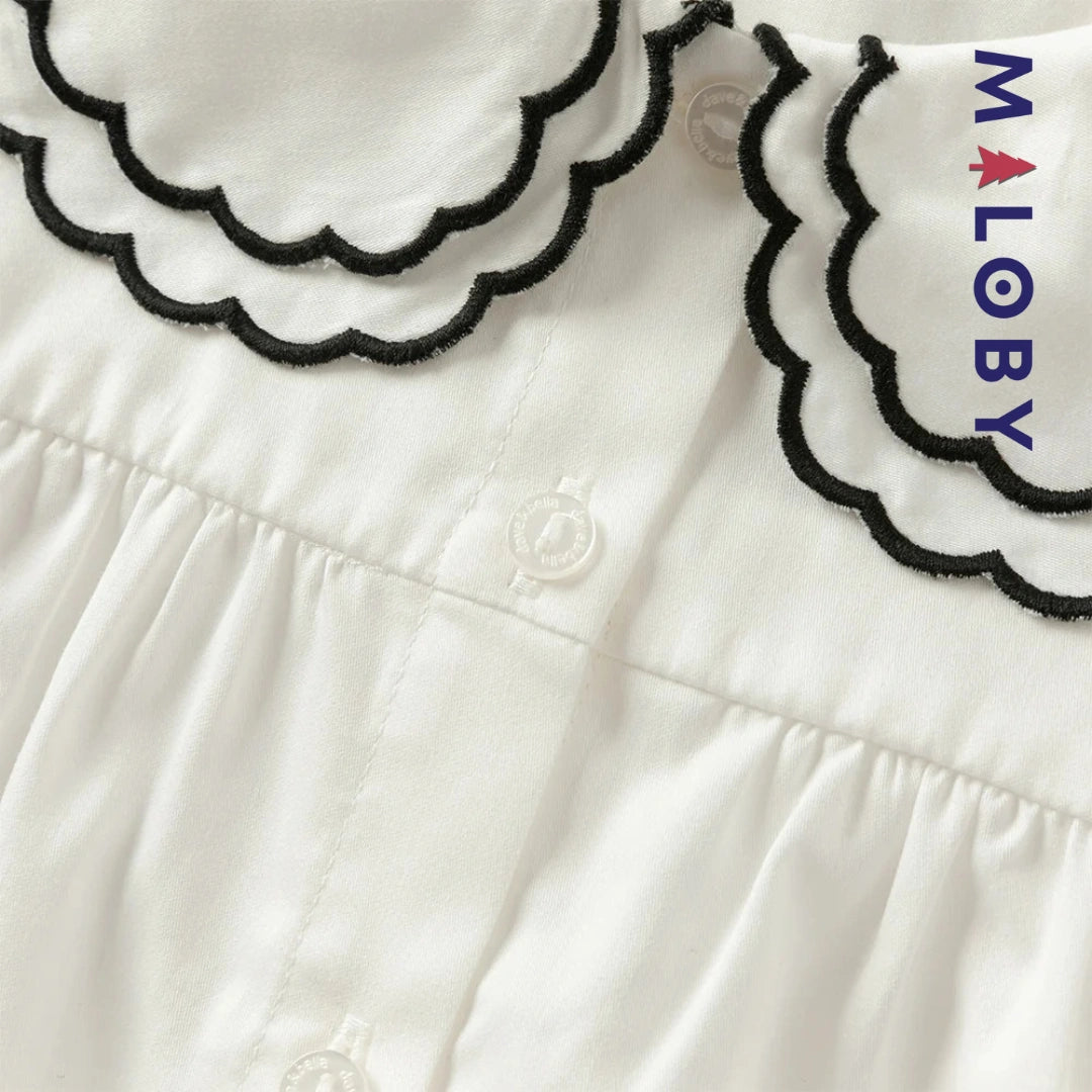 Ensemble cérémonie Robe +chemise enfant fille -Noir -robes et ensembles pour filles, bébés et garcons - MALOBY