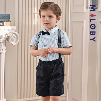 Ensemble cérémonie à 3 pièces enfant garçon- bleu