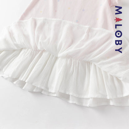 Ensemble robe d'été +sac enfant fille -Rose
