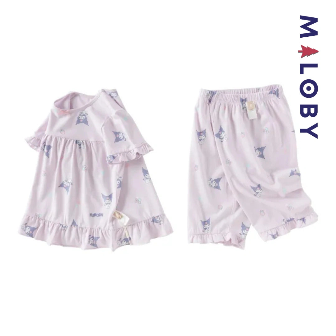 Ensemble Pyjama 2 pièces motif Kuromi enfant fille -Violet
