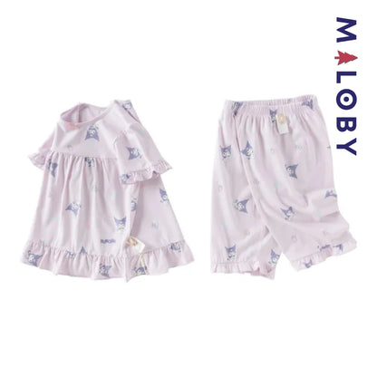 Ensemble Pyjama 2 pièces motif Kuromi enfant fille -Violet