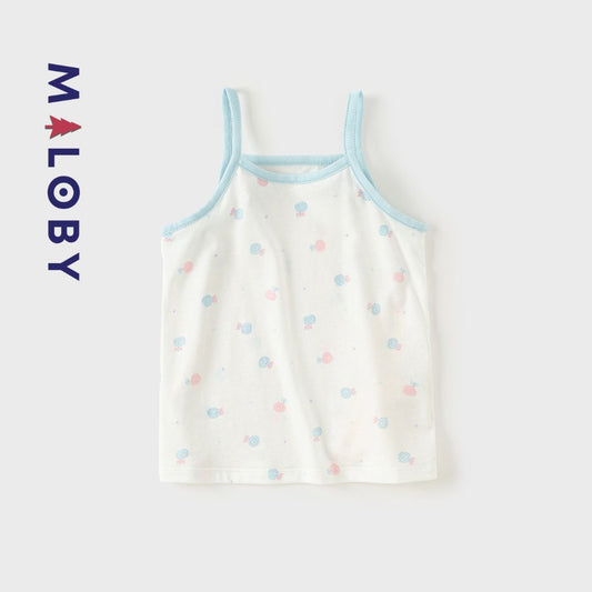 Lot de 2 débardeurs en coton - Rose/Bleu -robes et ensembles pour filles, bébés et garcons - MALOBY