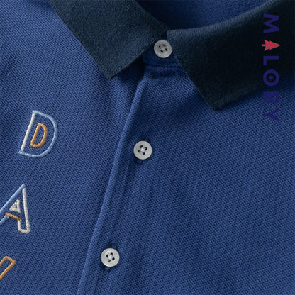 Ensemble 2 Pièces polo+ short motif marin enfant garçon- Bleu