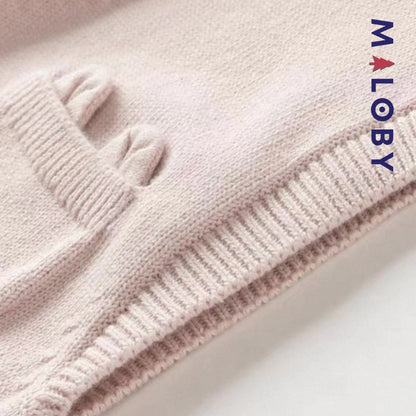 Gilet sans manches enfant fille -Rose -robes et ensembles pour filles, bébés et garcons - MALOBY